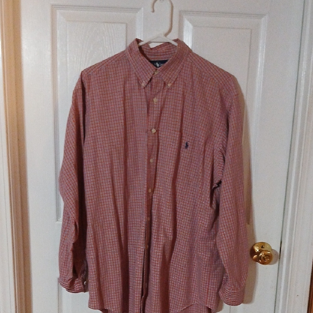 Ralph Lauren Red Plaid Button Down Shirt